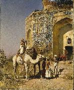 The Old Blue-Tiled Mosque Outside of Delhi, India Edwin Lord Weeks